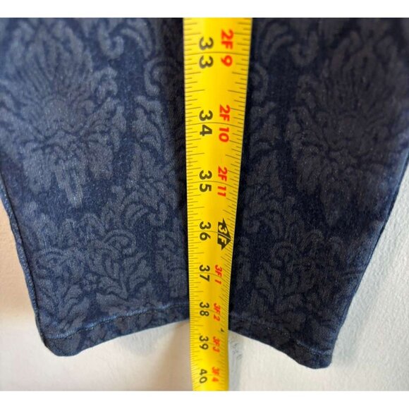 Chico’s So Slimming Women’s Skinny Jeans Blue Basil Print Regular Size 00 - Picture 10 of 10